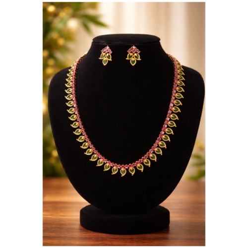 Royal Palakka Elegance Necklace Set