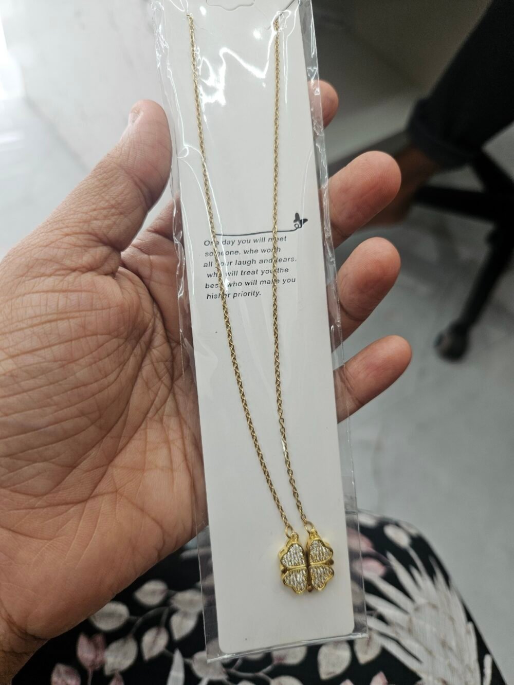 Heart shaped anti turnish chain Heart shaped anti turnish chain